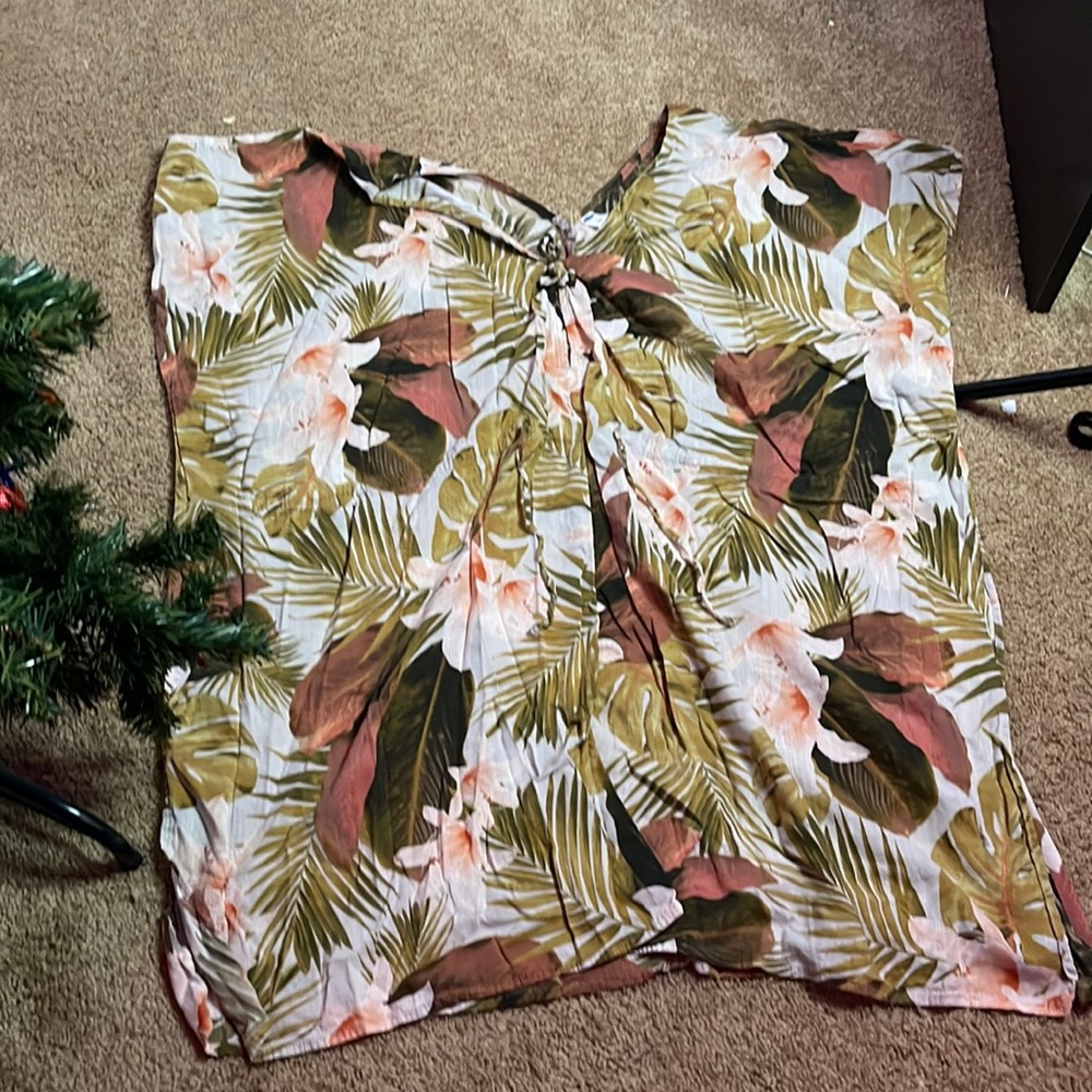 Floral old navy bath suit cover up